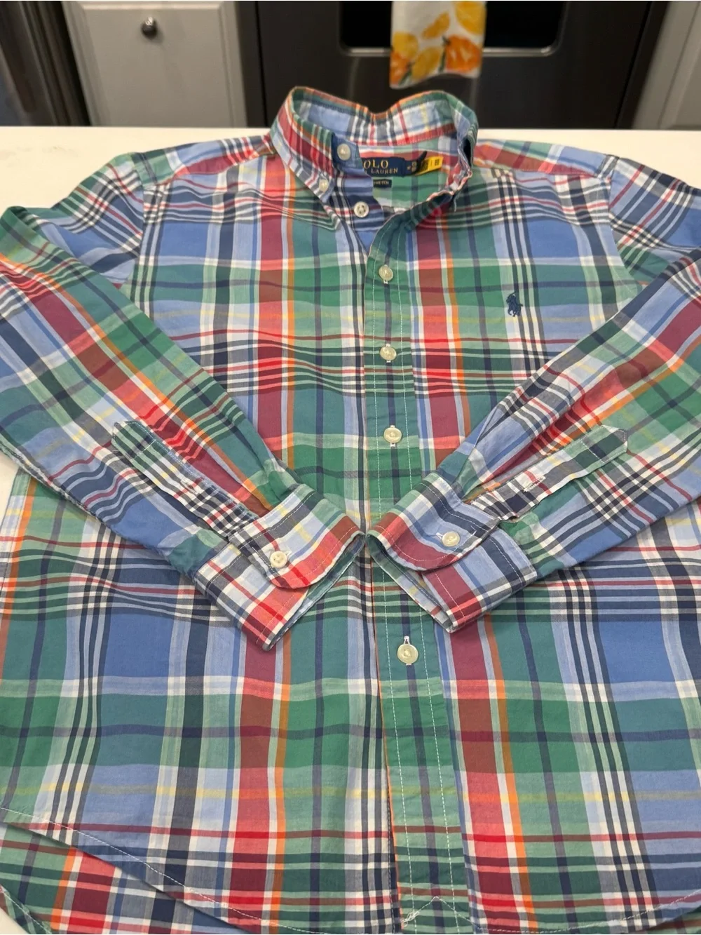 Ralph Lauren Boys 4 PCS Set 2 Shorts, Striped Rugby & Button Down Shirt Sz 10-12